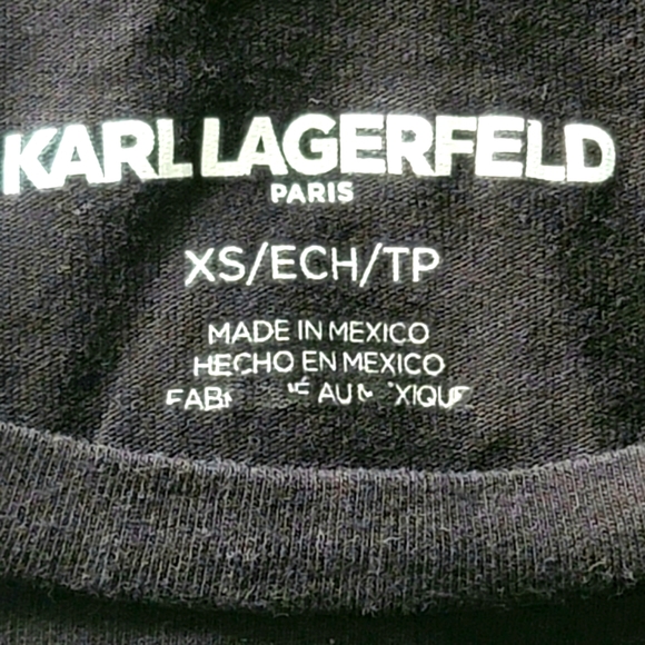 Karl Lagerfeld Paris Petite Women's Graphic Tee Size XS - Picture 11 of 14